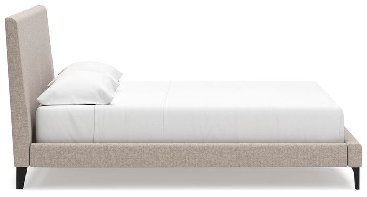 Cielden California King Upholstered Bed with Roll Slats - Gray (8)