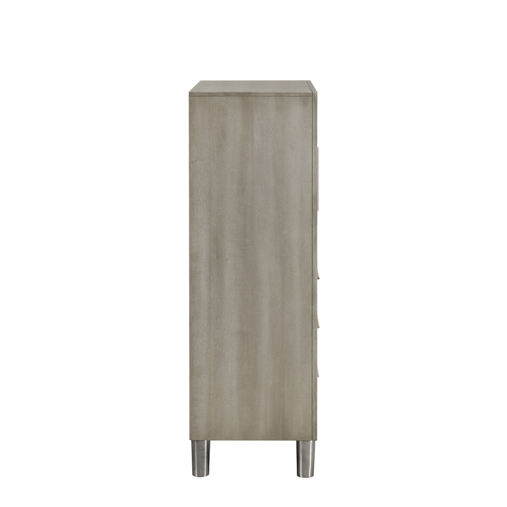 Lennox Door Chest With LED Light-Gray
