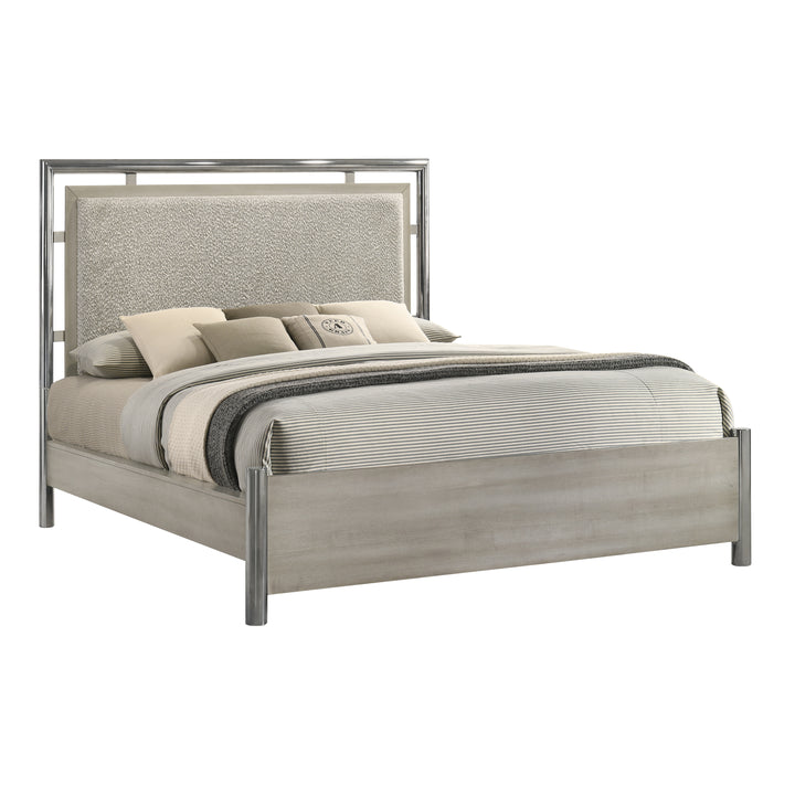 Lennox 6/6-6/0 Ek/wk Headboard, Footboard &amp; Slat Kit-Gray