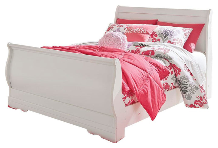 Anarasia Full Sleigh Bed - White (1)