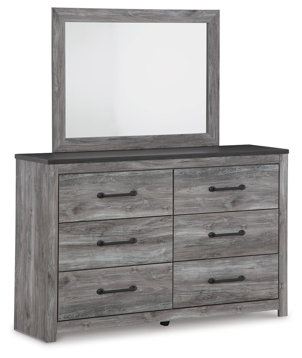 Bronyan Dresser and Mirror - Dark Gray (1)