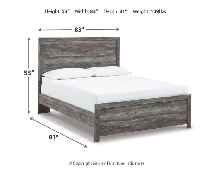 Bronyan Queen Panel Bed, Dresser, Mirror, Chest and 2 Nightstands - Dark Gray (12)