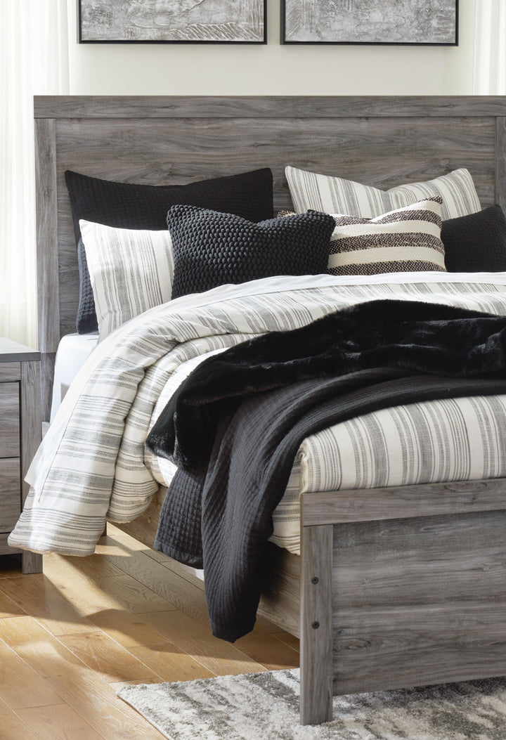 Bronyan King Panel Bed, Dresser and Mirror - Dark Gray (14)