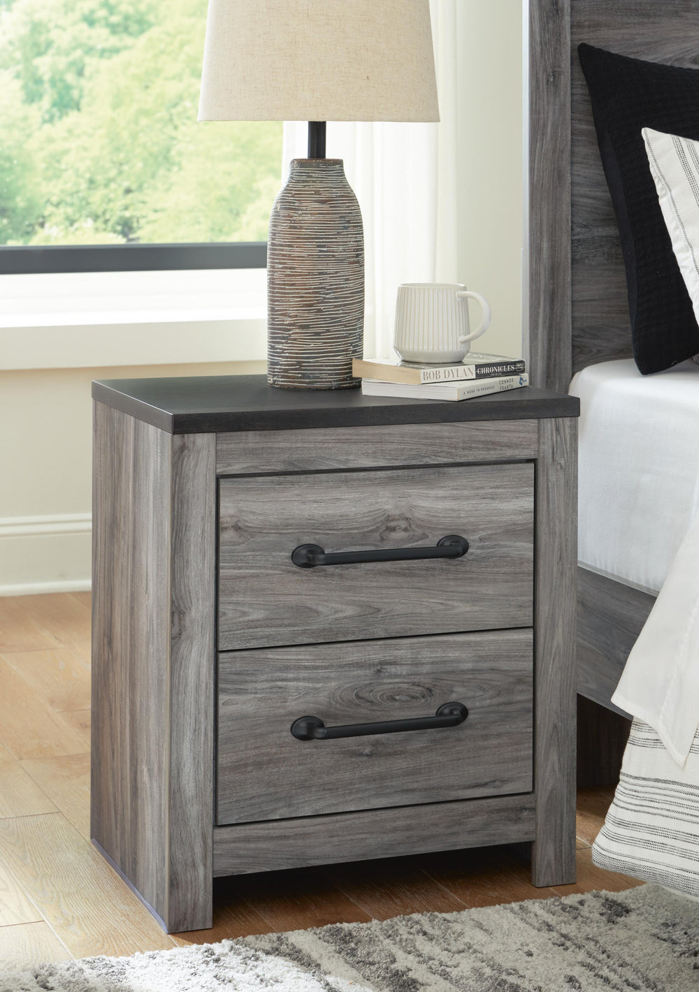 Bronyan Nightstand - Dark Gray (2)