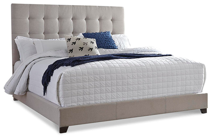 Dolante Queen Upholstered Bed, Dresser, Mirror and Nightstand - Multi (2)