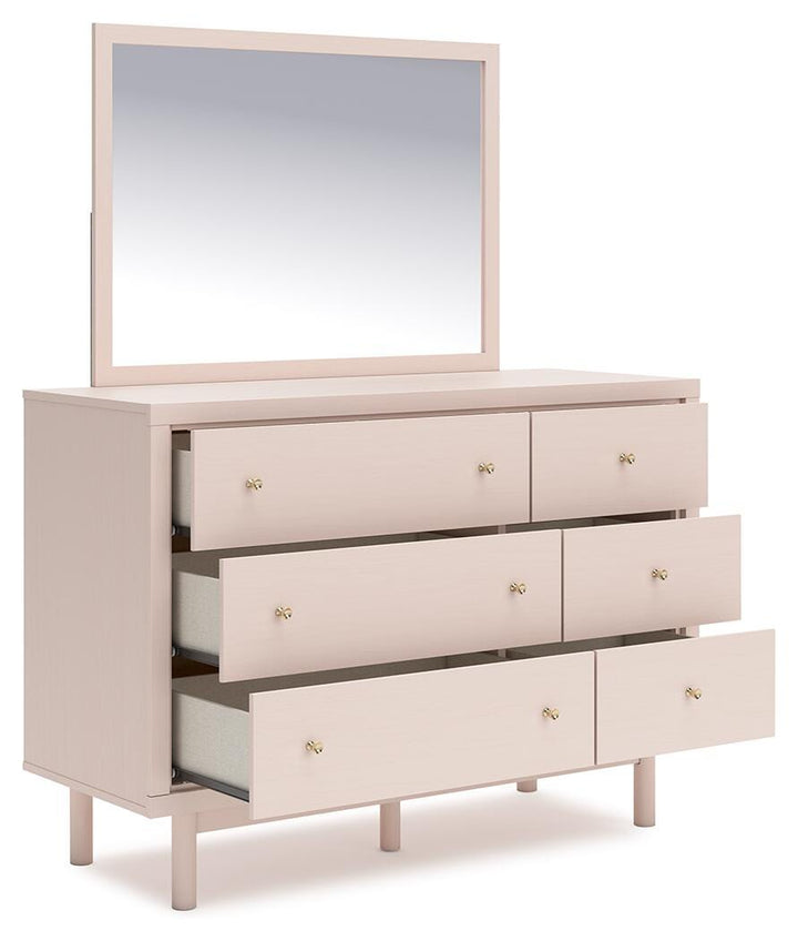 Wistenpine Dresser and Mirror - Pink (4)