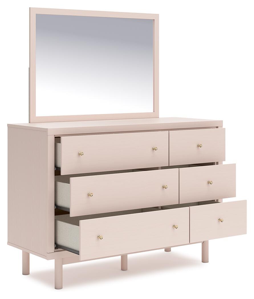 Wistenpine Dresser and Mirror - Pink (4)