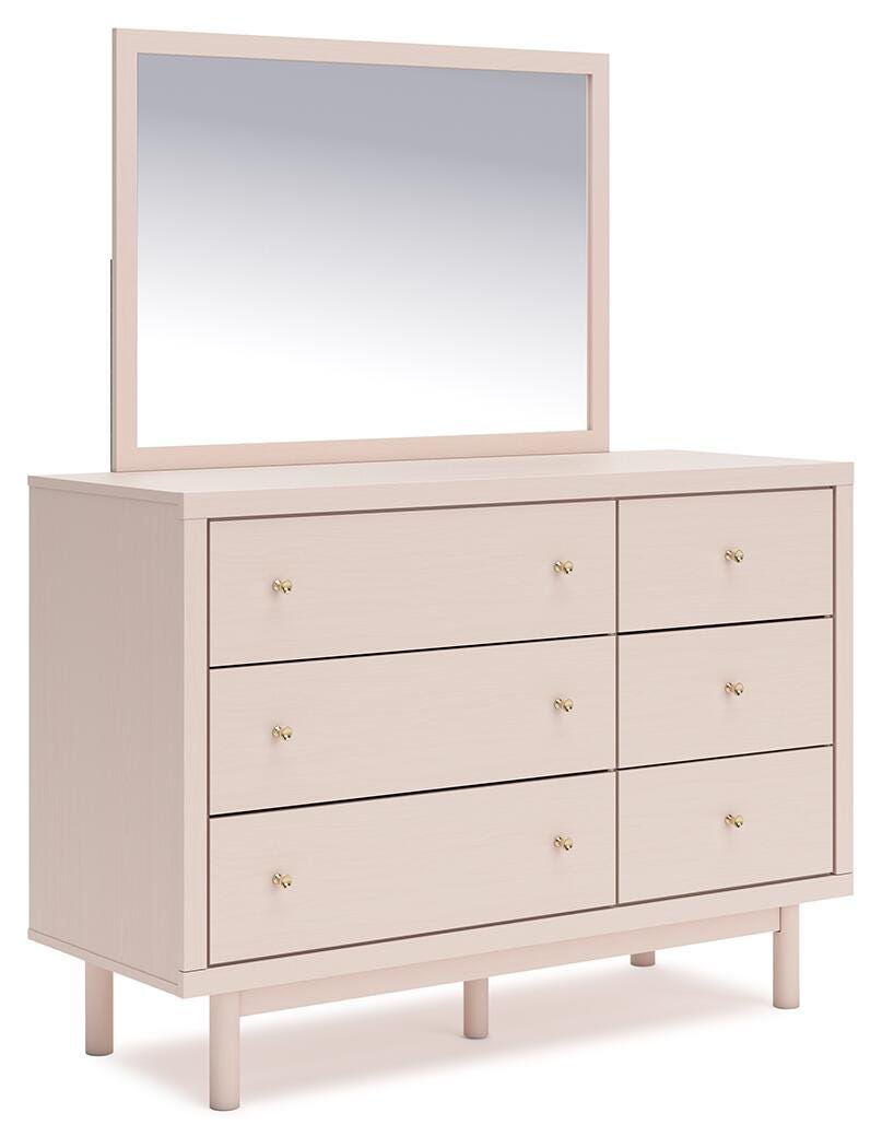 Wistenpine Dresser and Mirror - Pink (1)