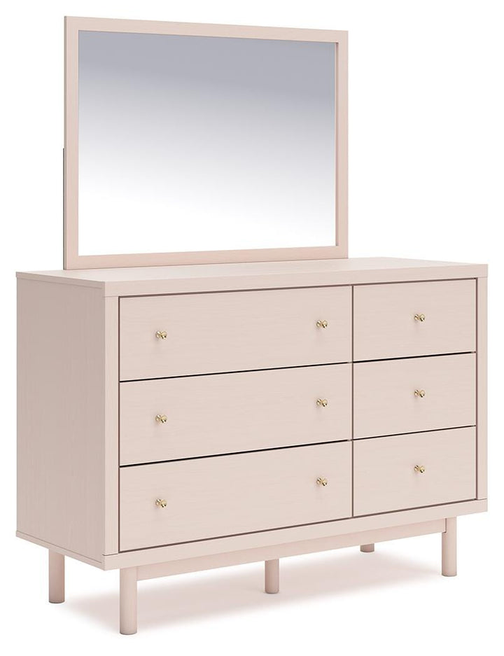 Wistenpine Dresser and Mirror - Pink (1)
