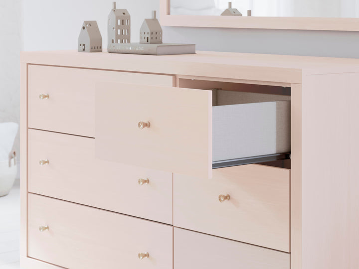 Wistenpine Dresser and Mirror - Pink (9)