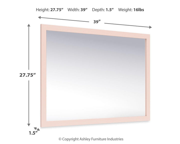 Wistenpine Bedroom Mirror - Pink (3)