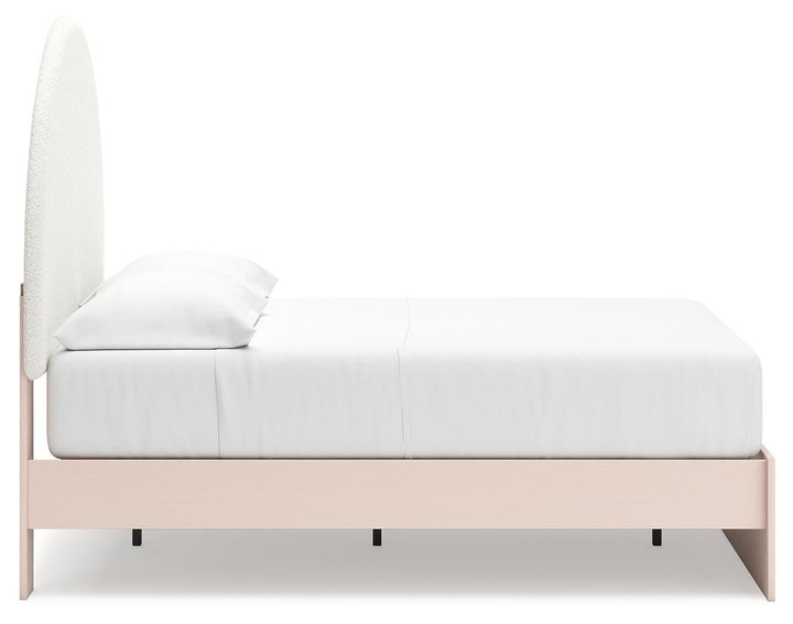 Wistenpine Full Upholstered Panel Bed - Pink (8)