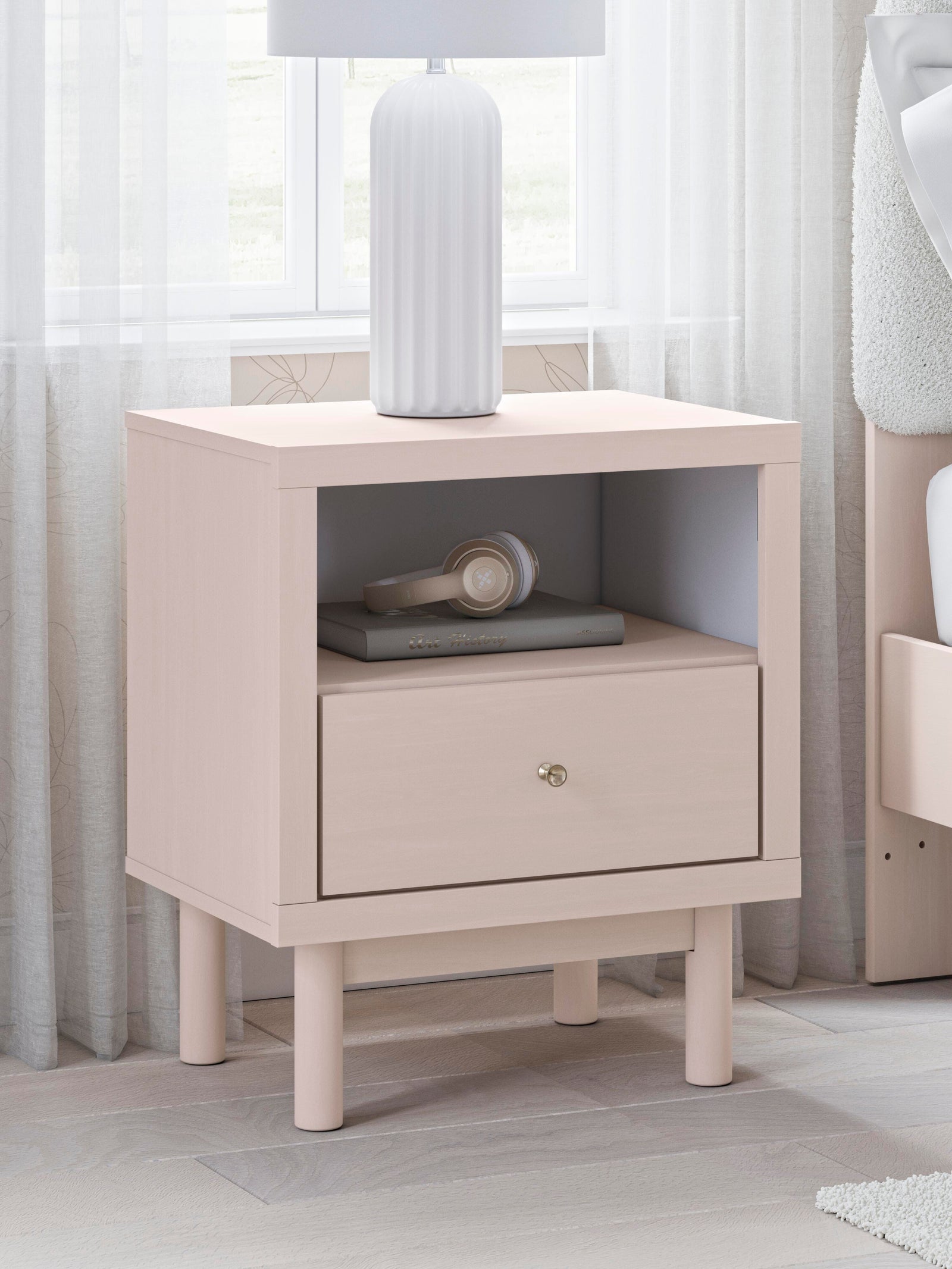 Wistenpine Nightstand - Pink (2)