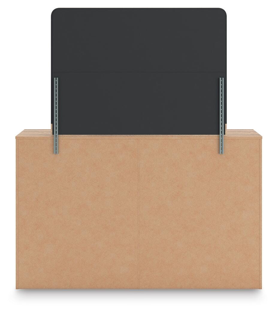 Kinlanni Dresser and Mirror - Light Brown (6)