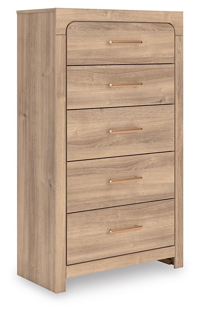 Kinlanni Chest of Drawers - Light Brown (1)