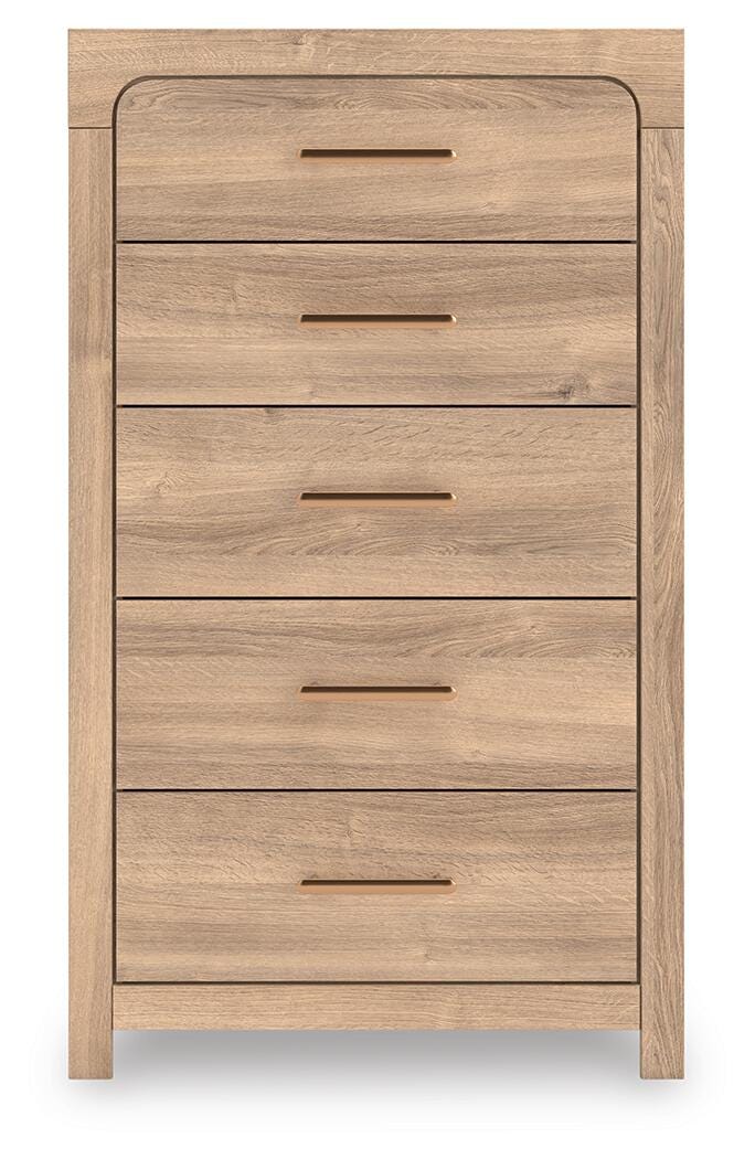 Kinlanni Chest of Drawers - Light Brown (5)