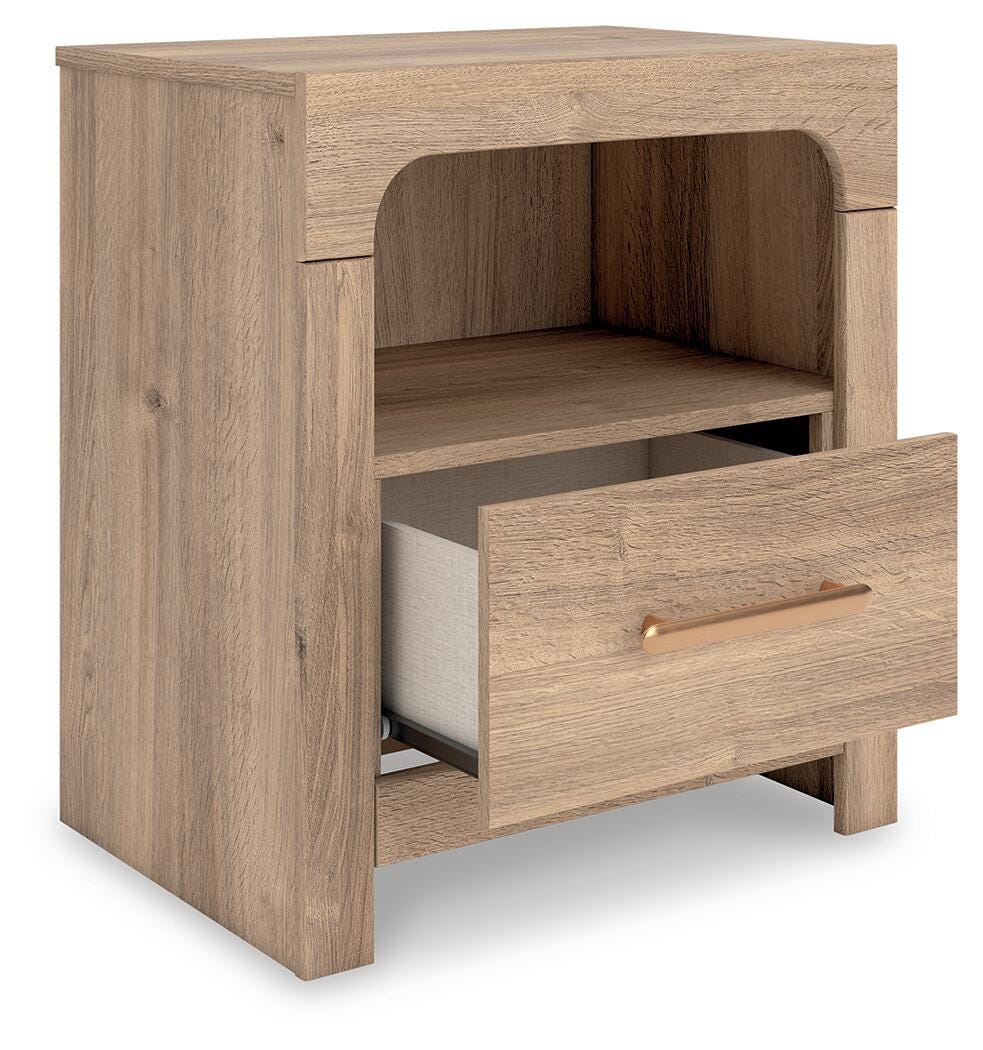 Kinlanni Nightstand - Light Brown (4)