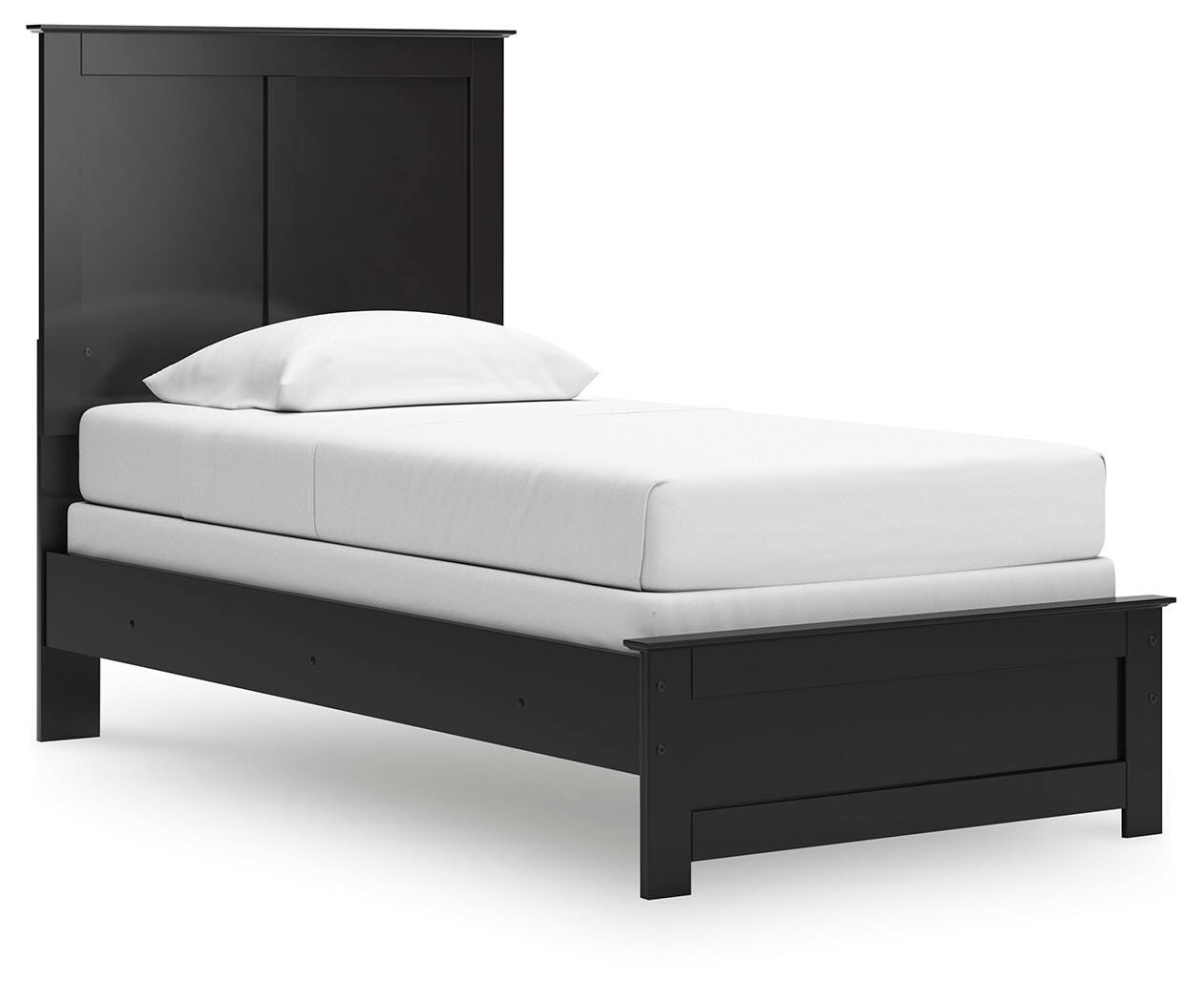 Maribel Twin Panel Bed - Black (1)