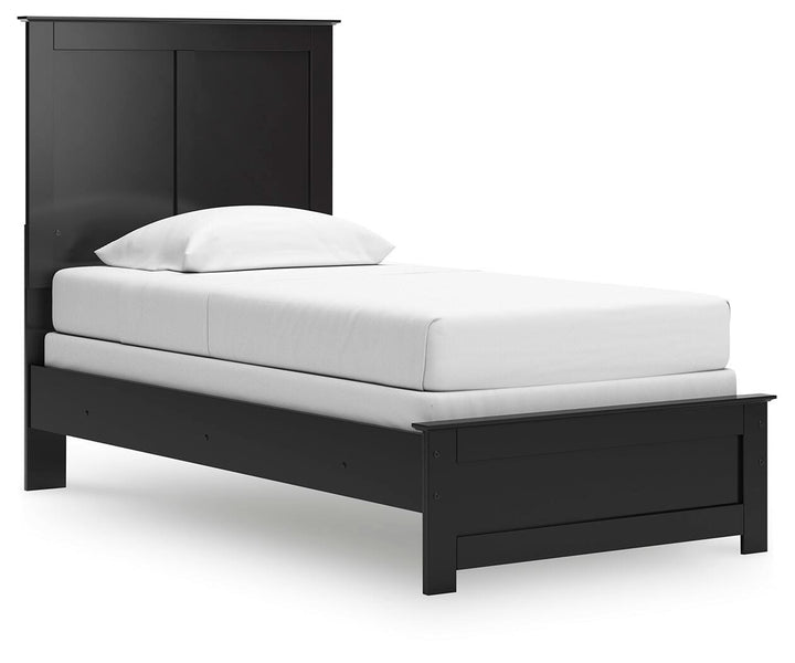 Maribel Twin Panel Bed - Black (1)