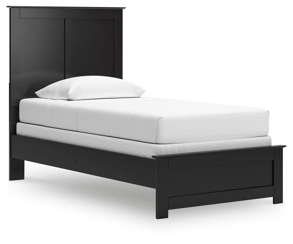 Maribel Twin Panel Bed - Black (1)
