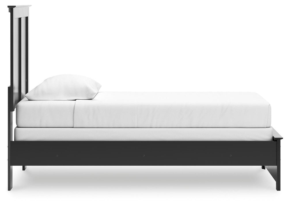 Maribel Twin Panel Bed - Black (8)