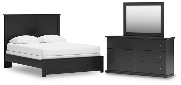Maribel Queen Panel Bed, Dresser and Mirror (1)