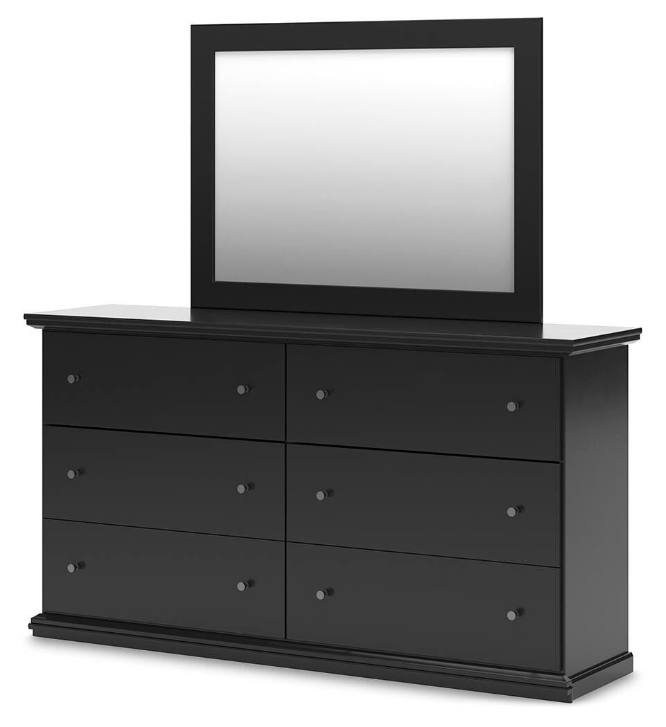 Maribel Dresser and Mirror - Black (3)
