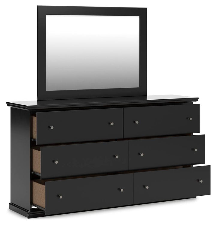 Maribel Dresser and Mirror - Black (4)