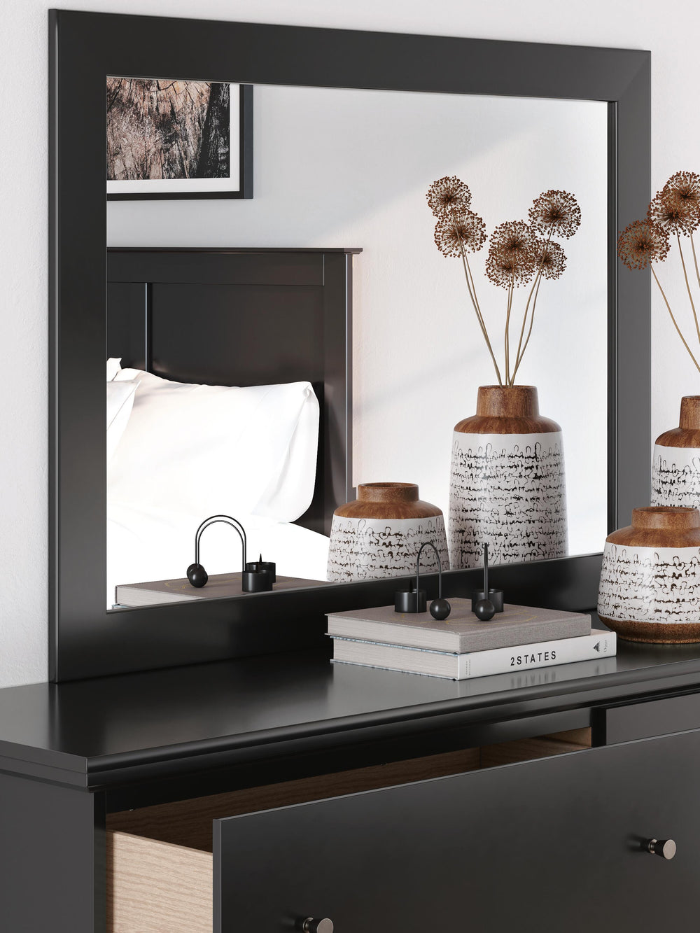 Maribel Bedroom Mirror - Black (5)