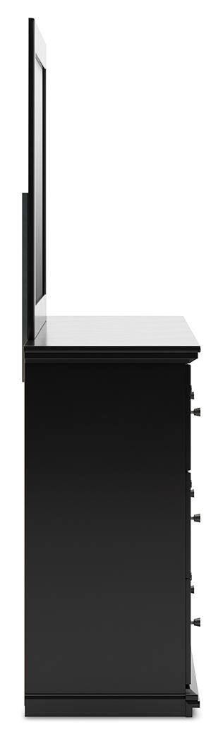 Maribel Dresser and Mirror - Black (8)