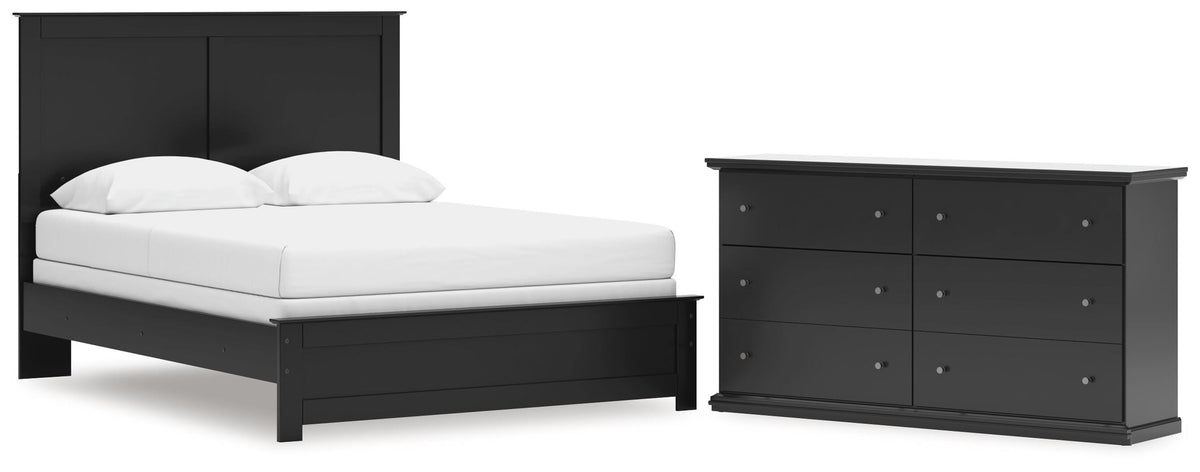 Maribel Queen Panel Bed and Dresser (1)