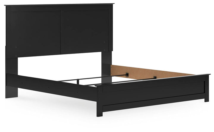 Maribel King Panel Bed - Black (3)