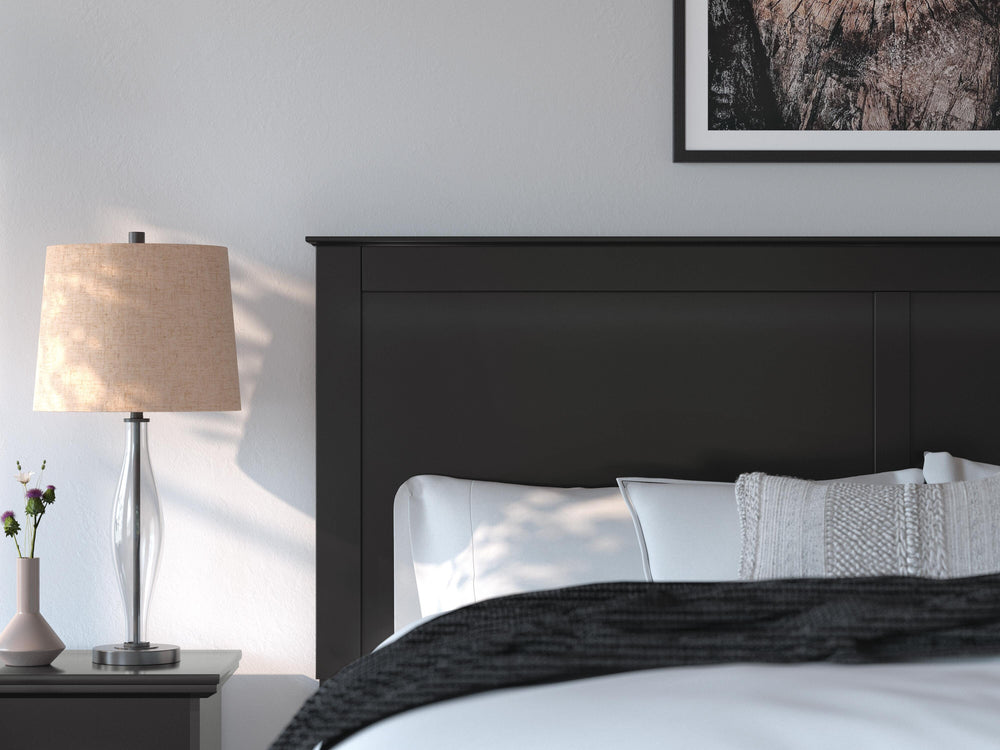 Maribel King Panel Bed - Black (9)