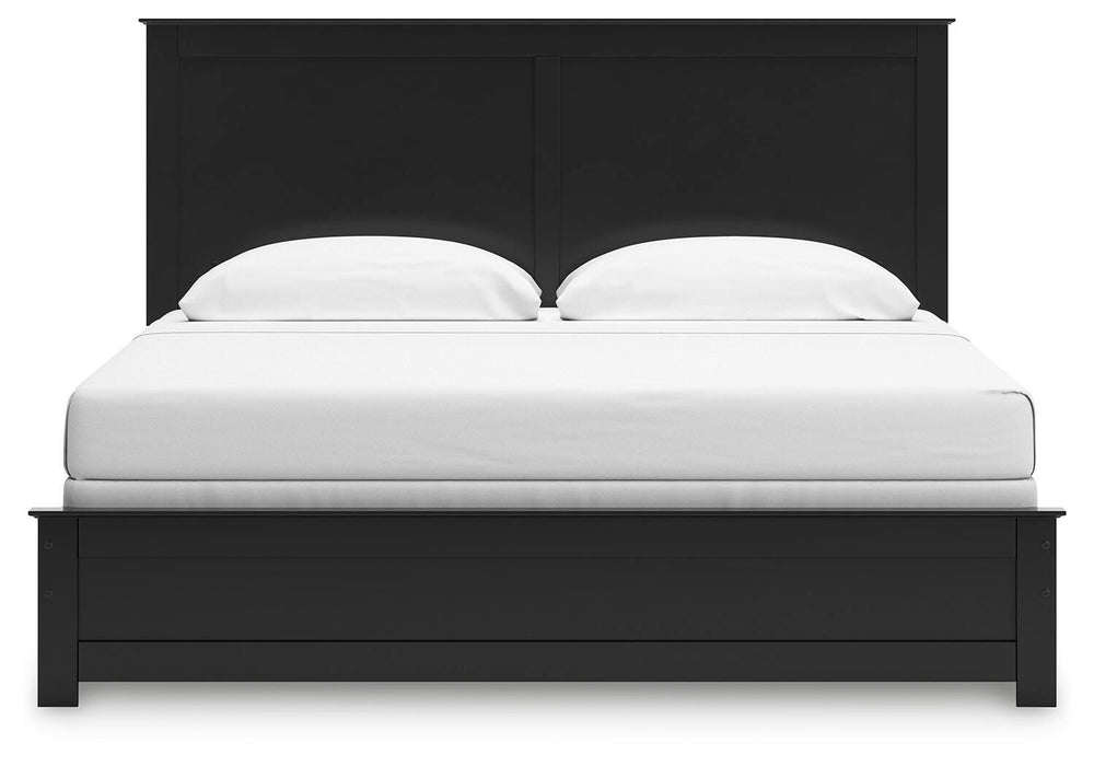 Maribel King Panel Bed - Black (5)