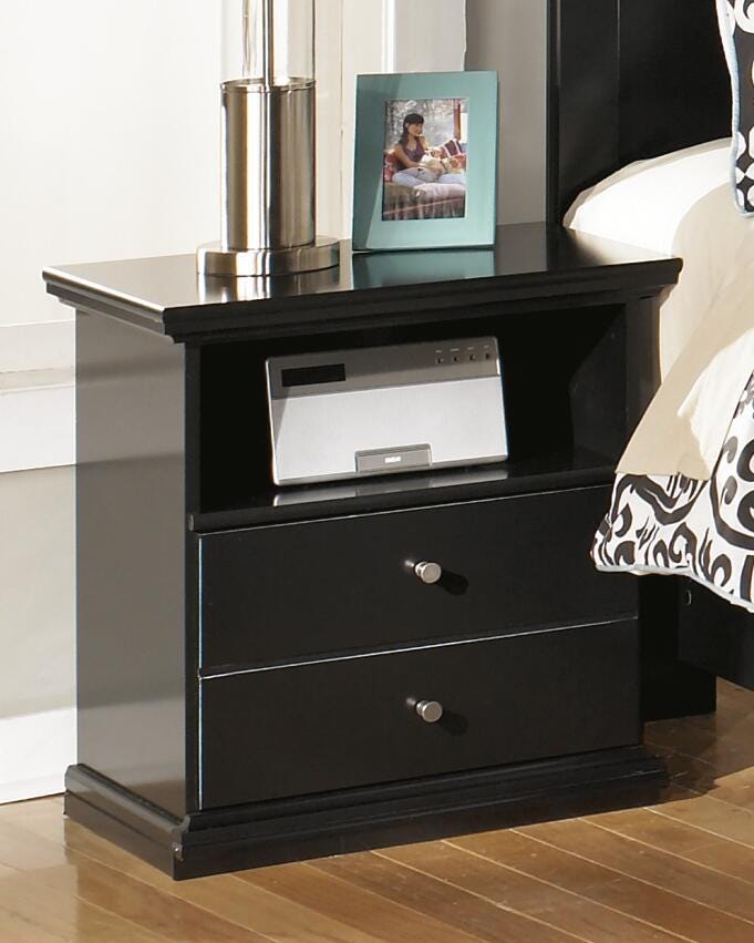 Maribel Nightstand - Black (2)