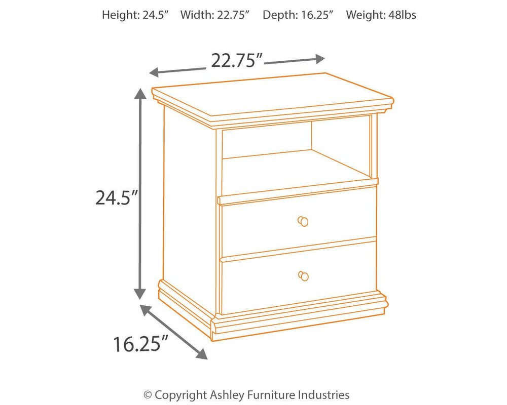 Maribel Nightstand - Black (3)