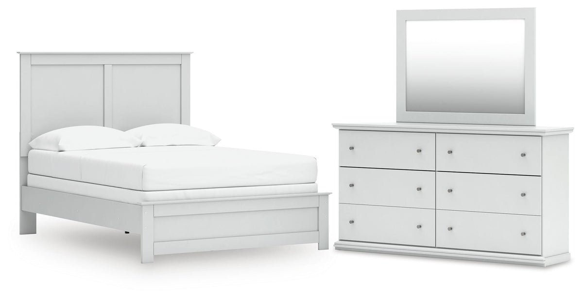 Bostwick Shoals Full Panel Bed, Dresser and Mirror (1)