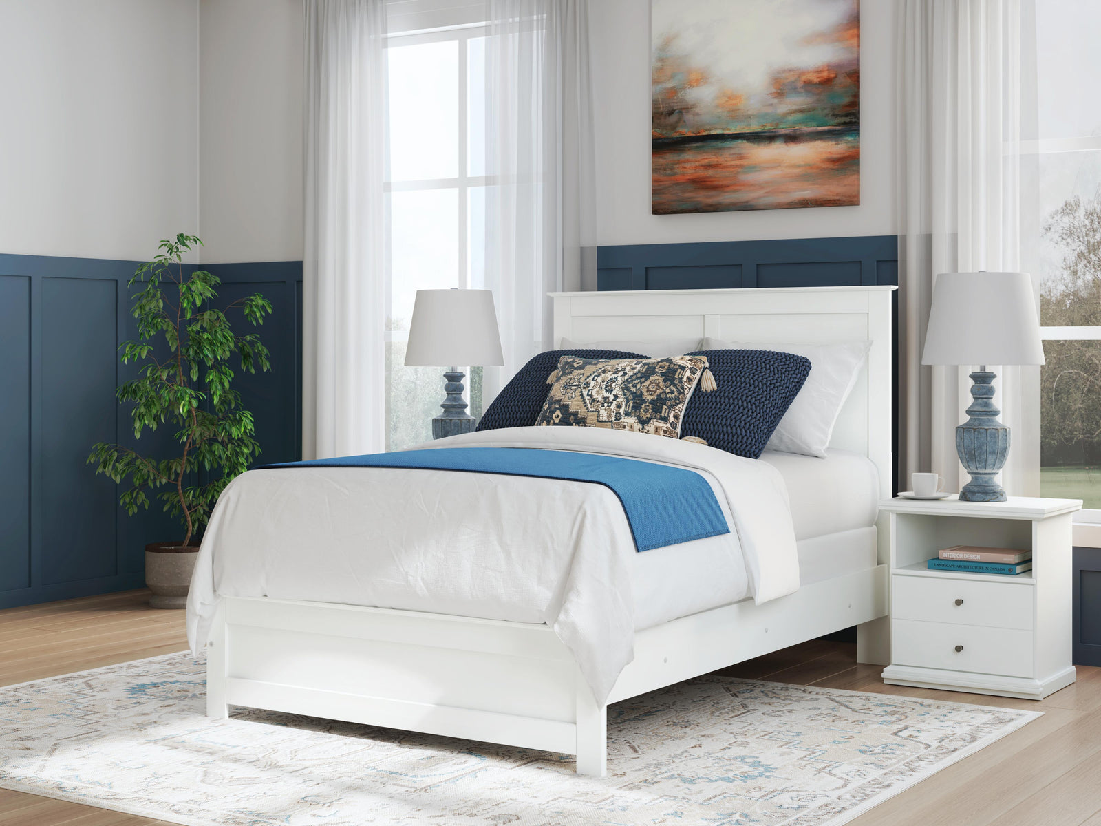Bostwick Shoals Full Panel Bed - White (2)