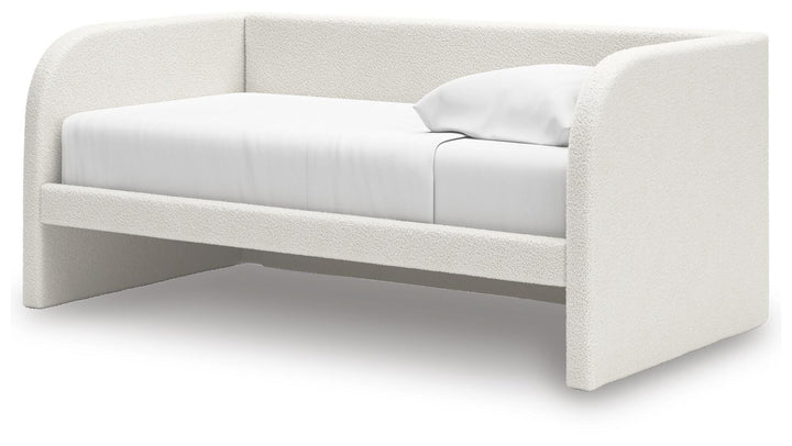 Arloster Twin Upholstered Day Bed - Beige (3)