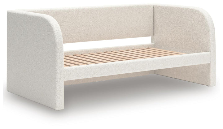 Arloster Twin Upholstered Day Bed, Dresser and Mirror (4)