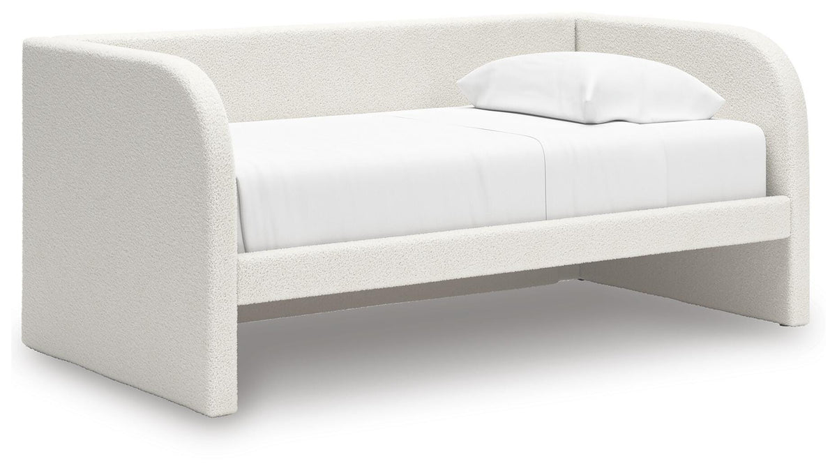 Arloster Twin Upholstered Day Bed - Beige (1)