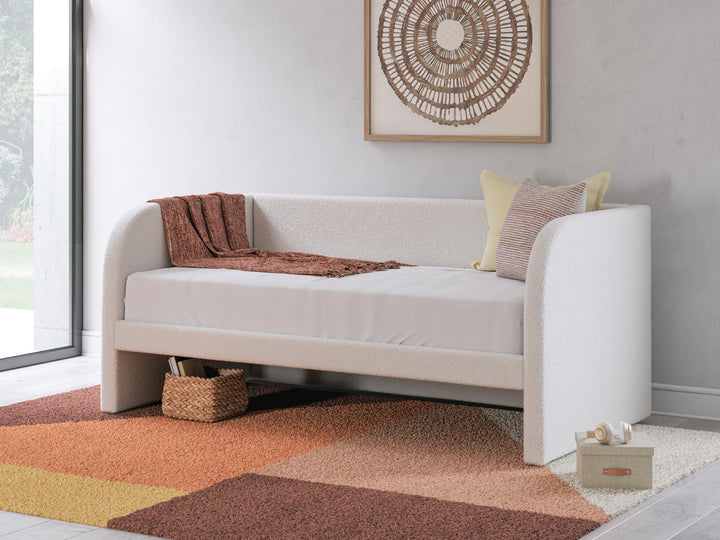 Arloster Twin Upholstered Day Bed - Beige (2)