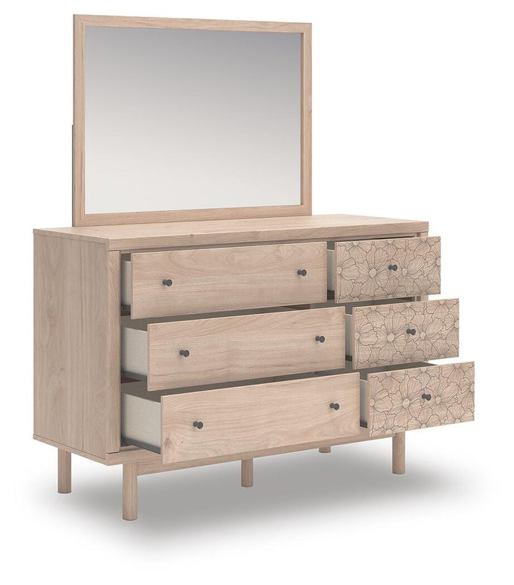 Arloster Dresser and Mirror - Beige (4)