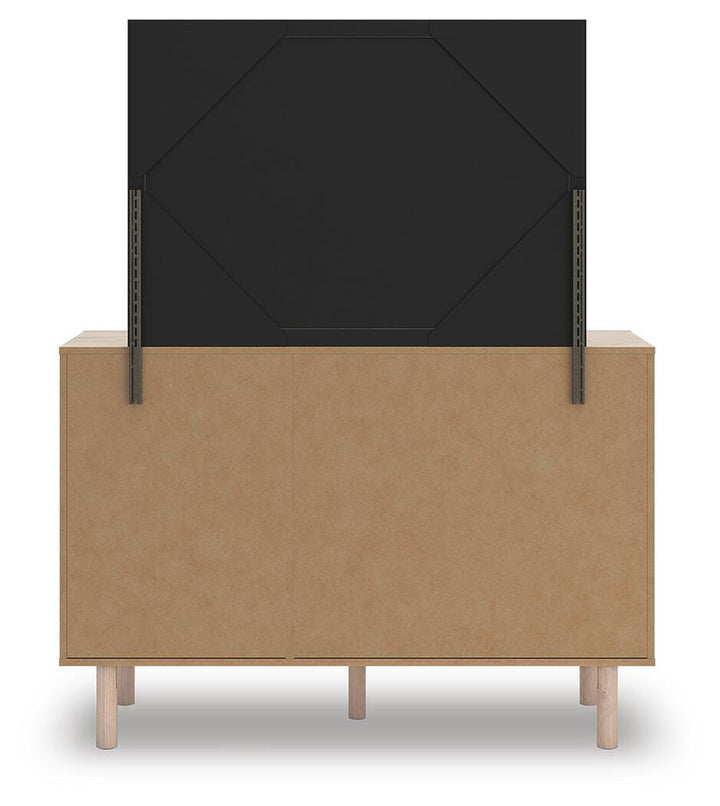 Arloster Dresser and Mirror - Beige (6)