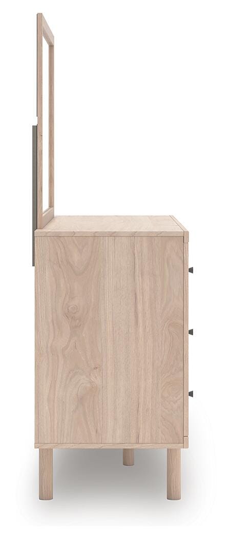 Arloster Dresser and Mirror - Beige (8)