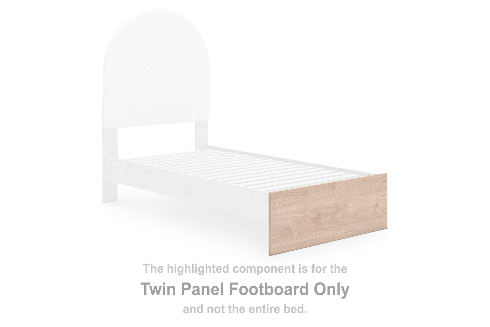Arloster Twin Panel Footboard - Beige (1)