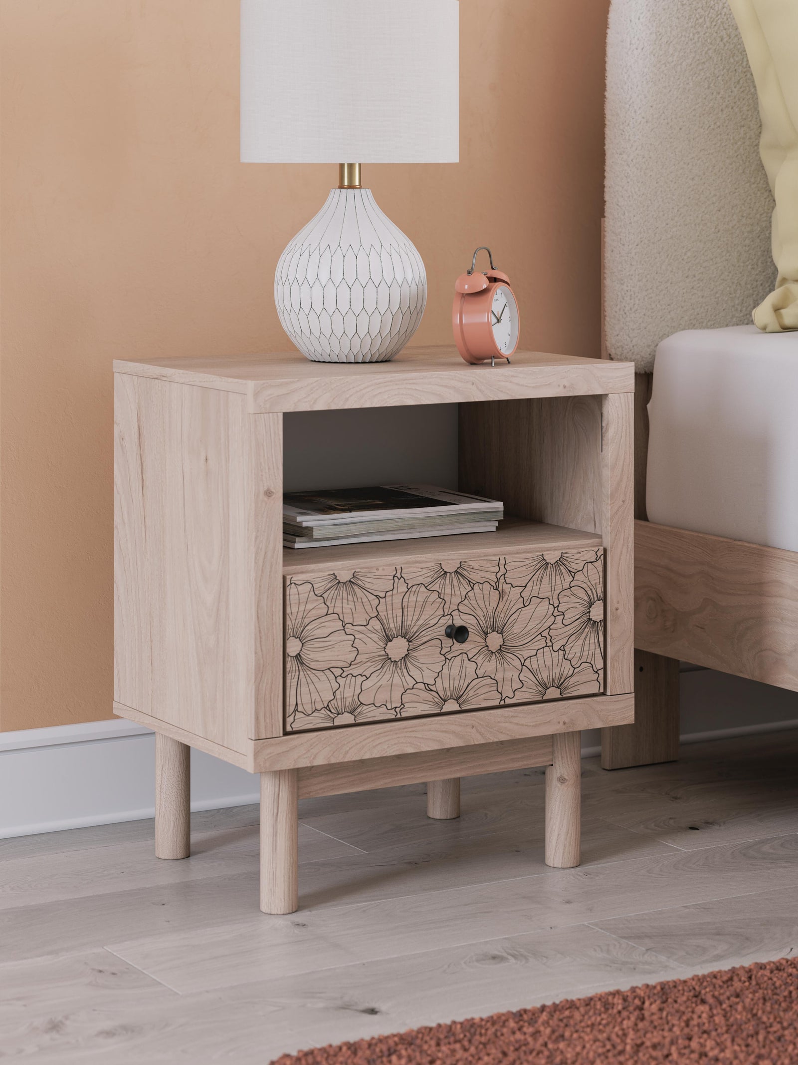 Arloster Nightstand - Beige (2)