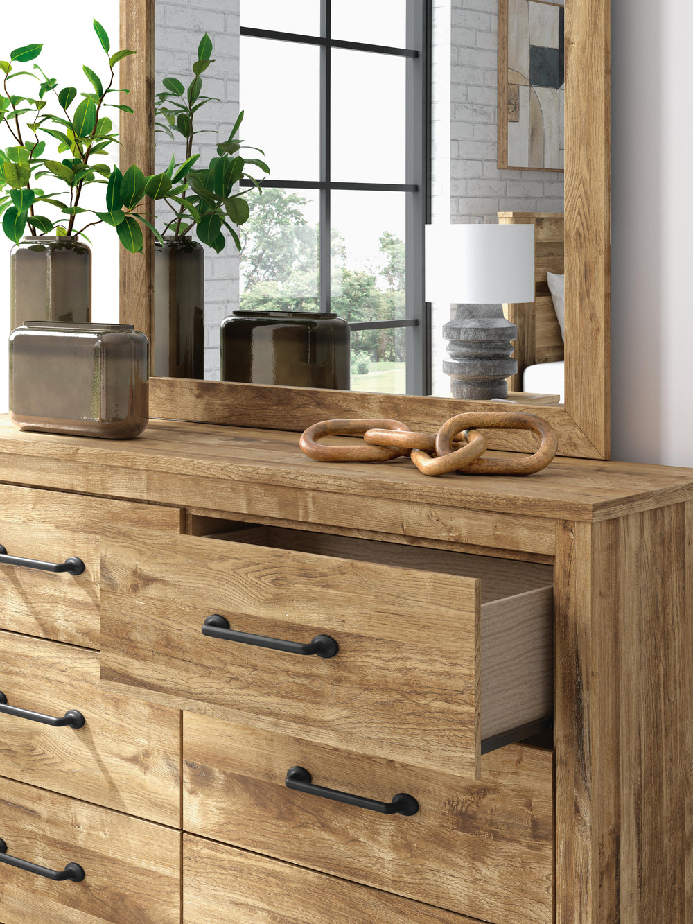 Maystonna Dresser and Mirror - Brown (9)