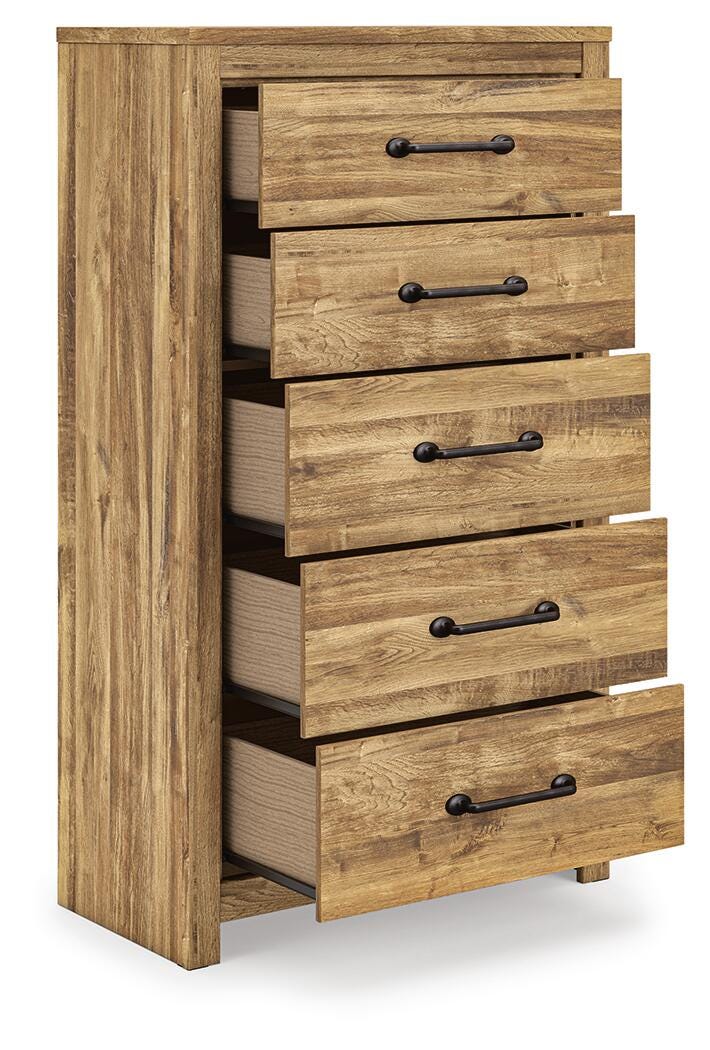 Maystonna Chest of Drawers - Brown (4)