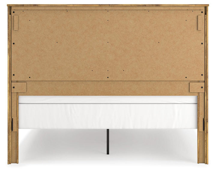 Maystonna King Crossbuck Panel Bed - Brown (6)